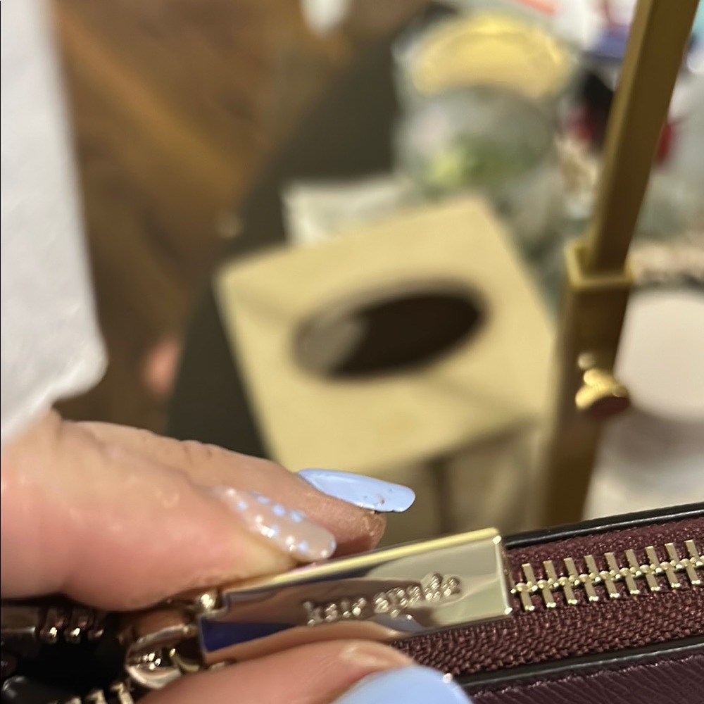 kate spade Burgundy and Pink Glitter Clutch - Picture 6 of 7